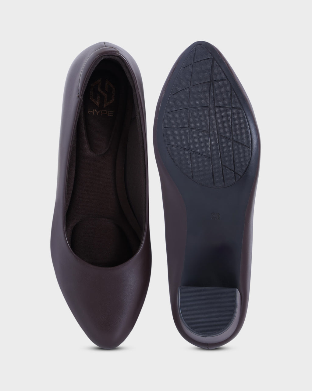 Ingrid Round-toe Office Wear Block Heel Pumps photo 2 - Brown