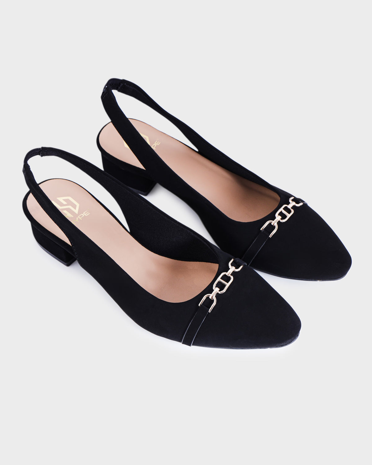 Camille Pointed-toe Low Heel Mules photo 4 - Black