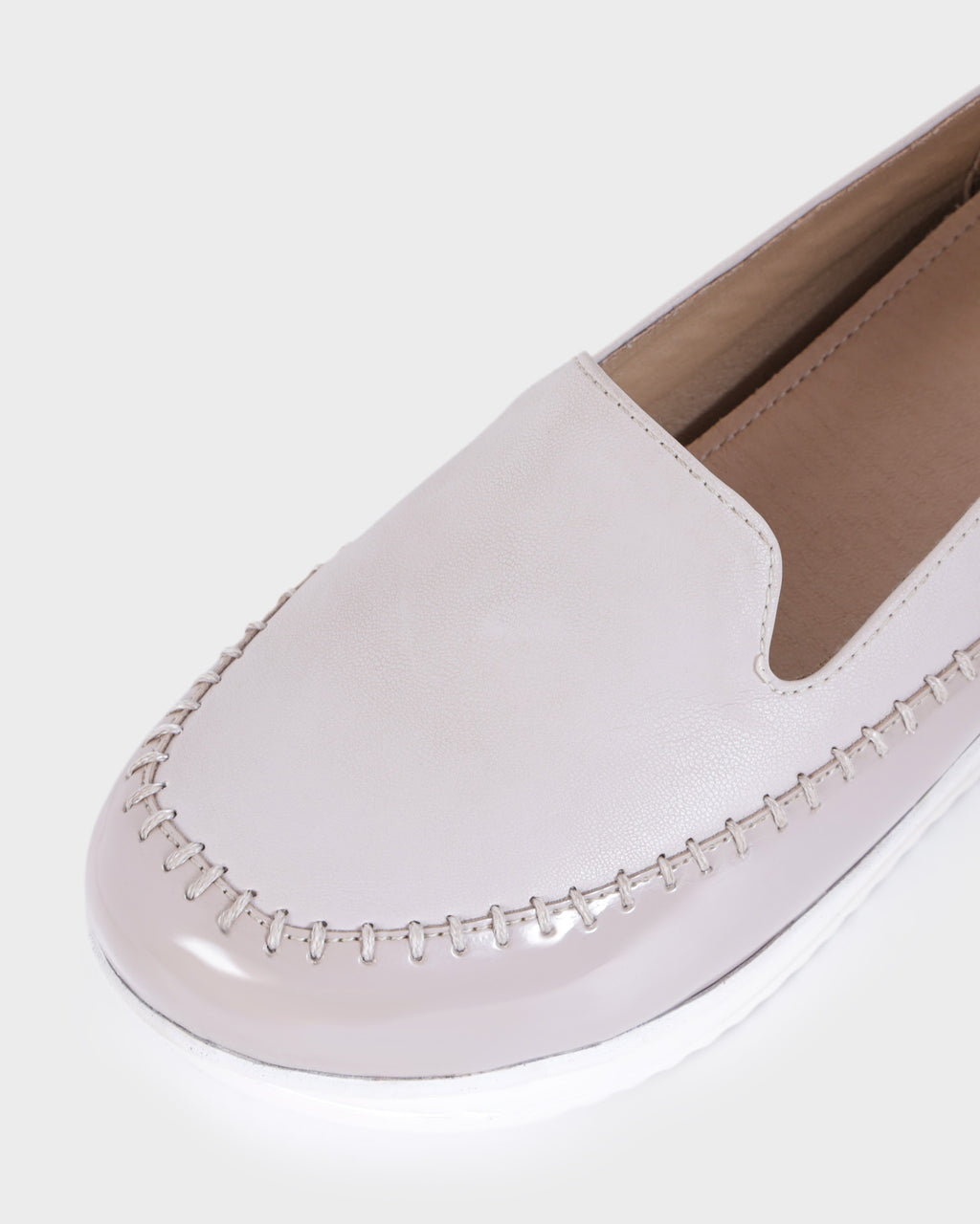Quinn Chunky Sole Loafers photo 3 - Beige