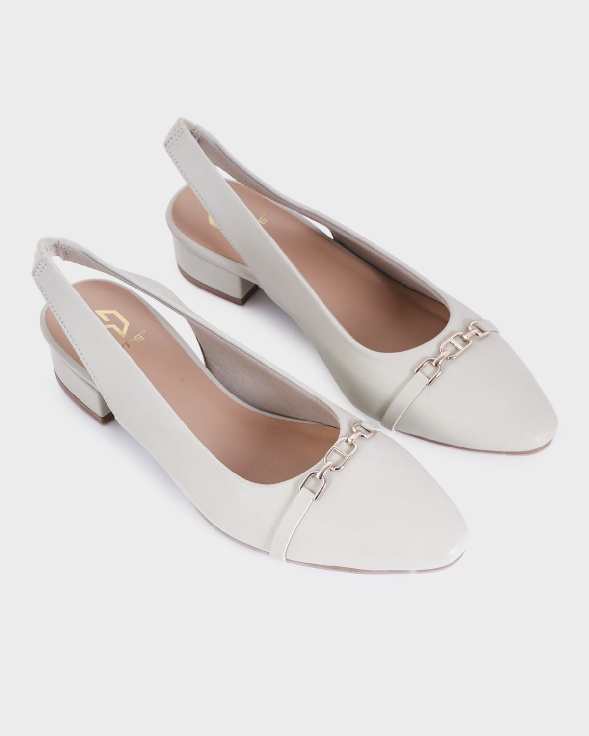 Camille Pointed-toe Low Heel Mules photo 4 - Ivory