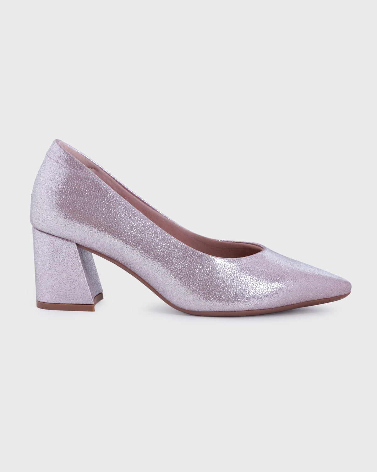Greta Pointed-toe Party Wear Block Heels photo 5 - Pink