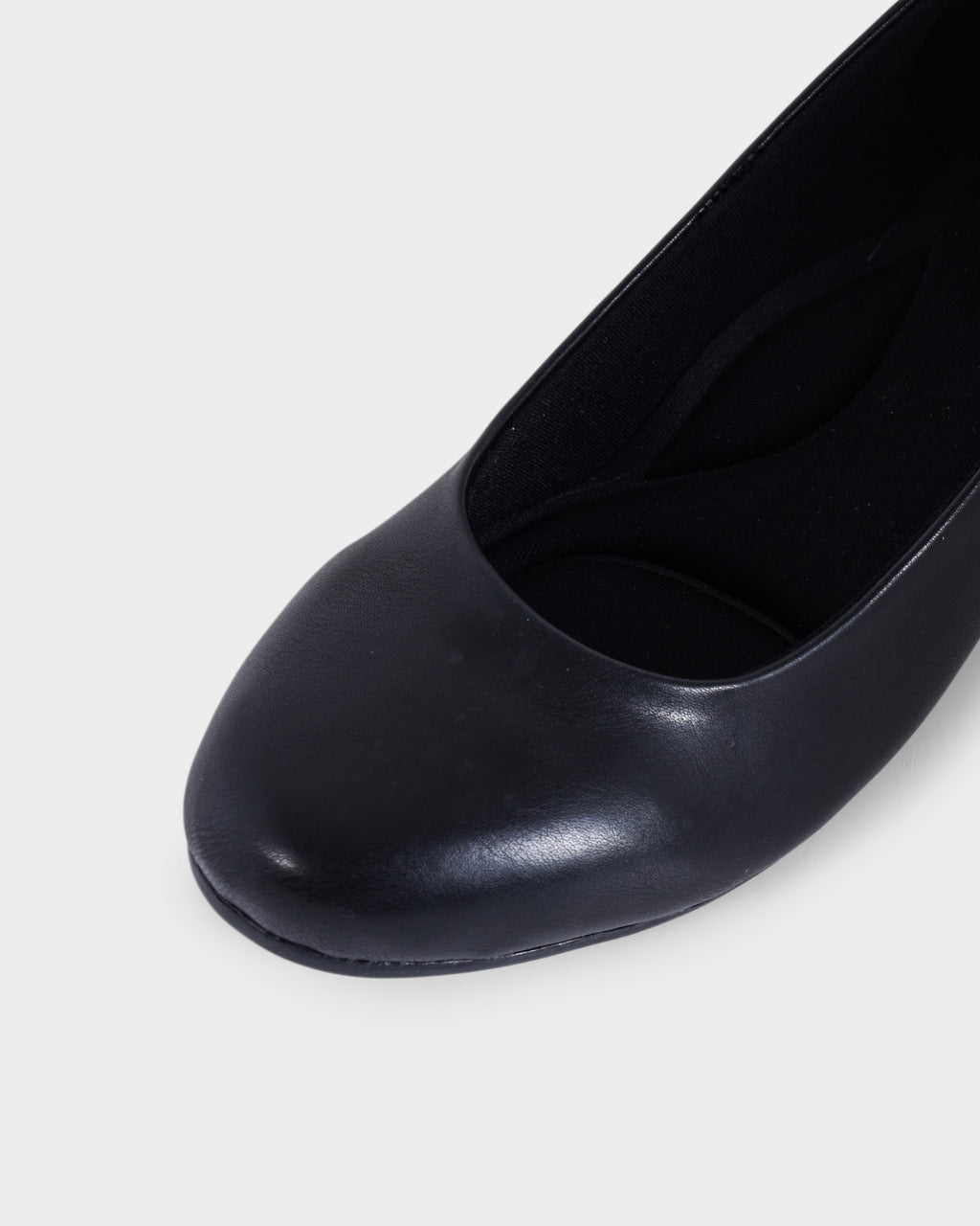 Clara Low Wedge Heel Bellies photo 3 - Black