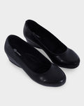 Clara Low Wedge Heel Bellies photo 4 - Black