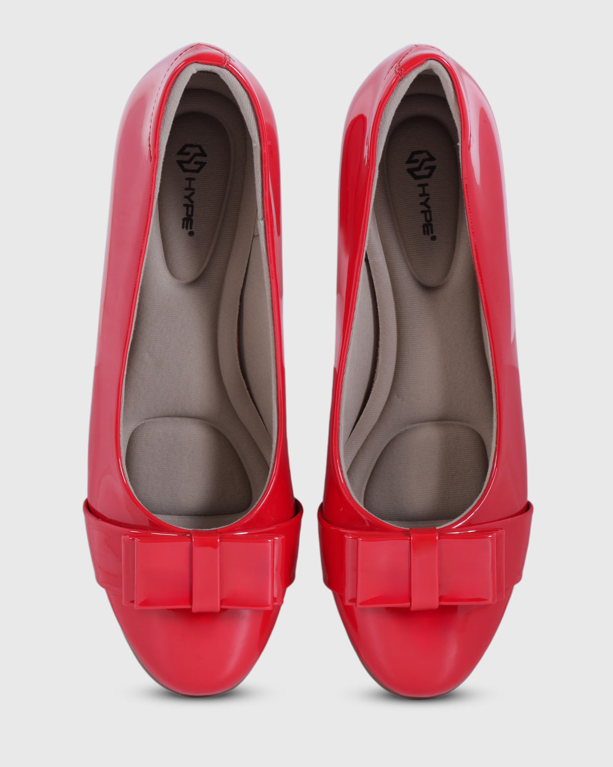 Coralie Round-toe Low Block Heel Bellies photo 1 - Red