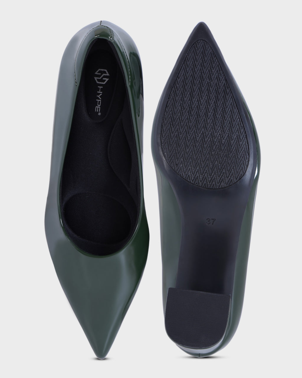 Reina Pointed-toe High Block Heels photo 2 - Green