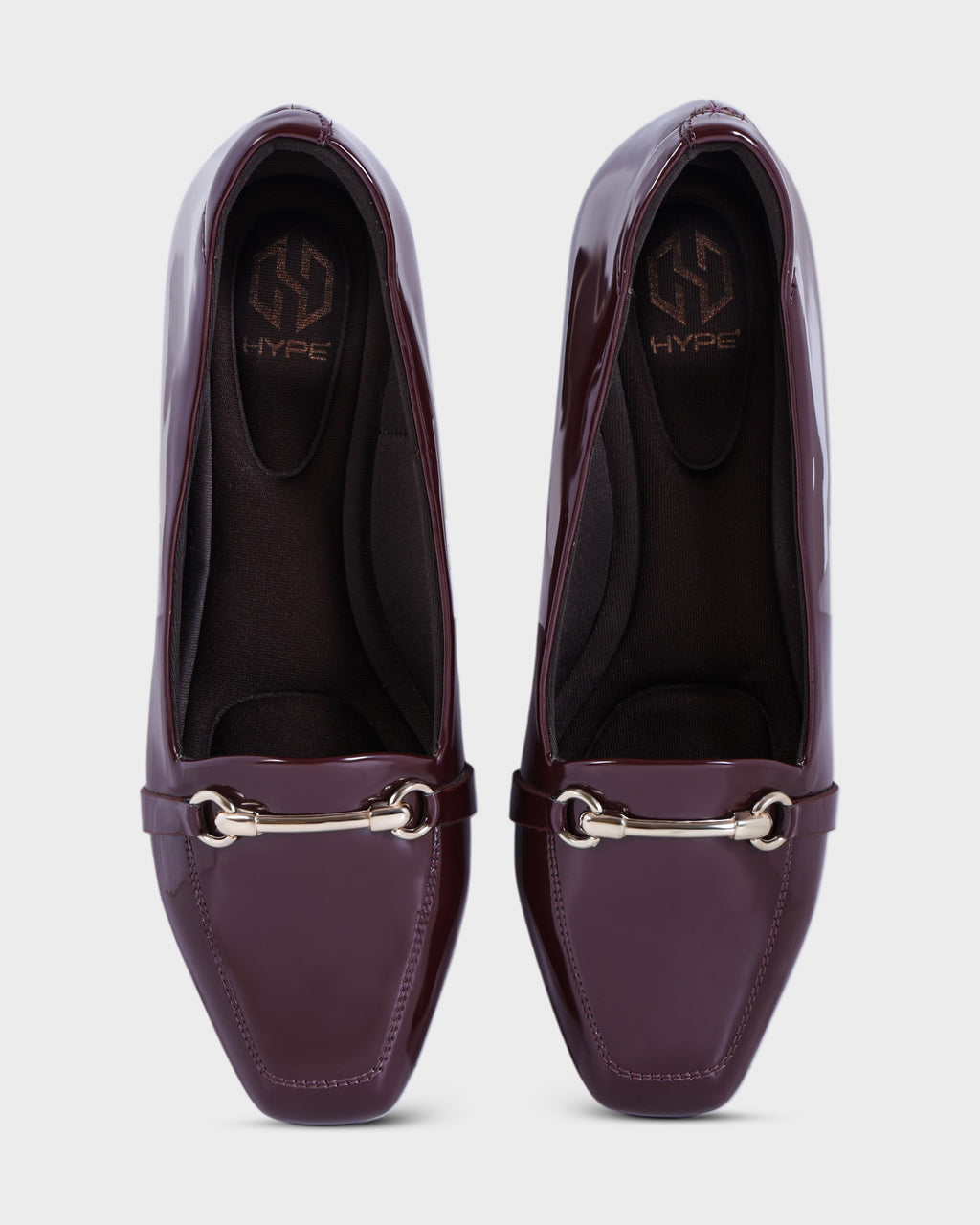 Elise Square-toe Formal Flat Bellies photo 1 - Maroon