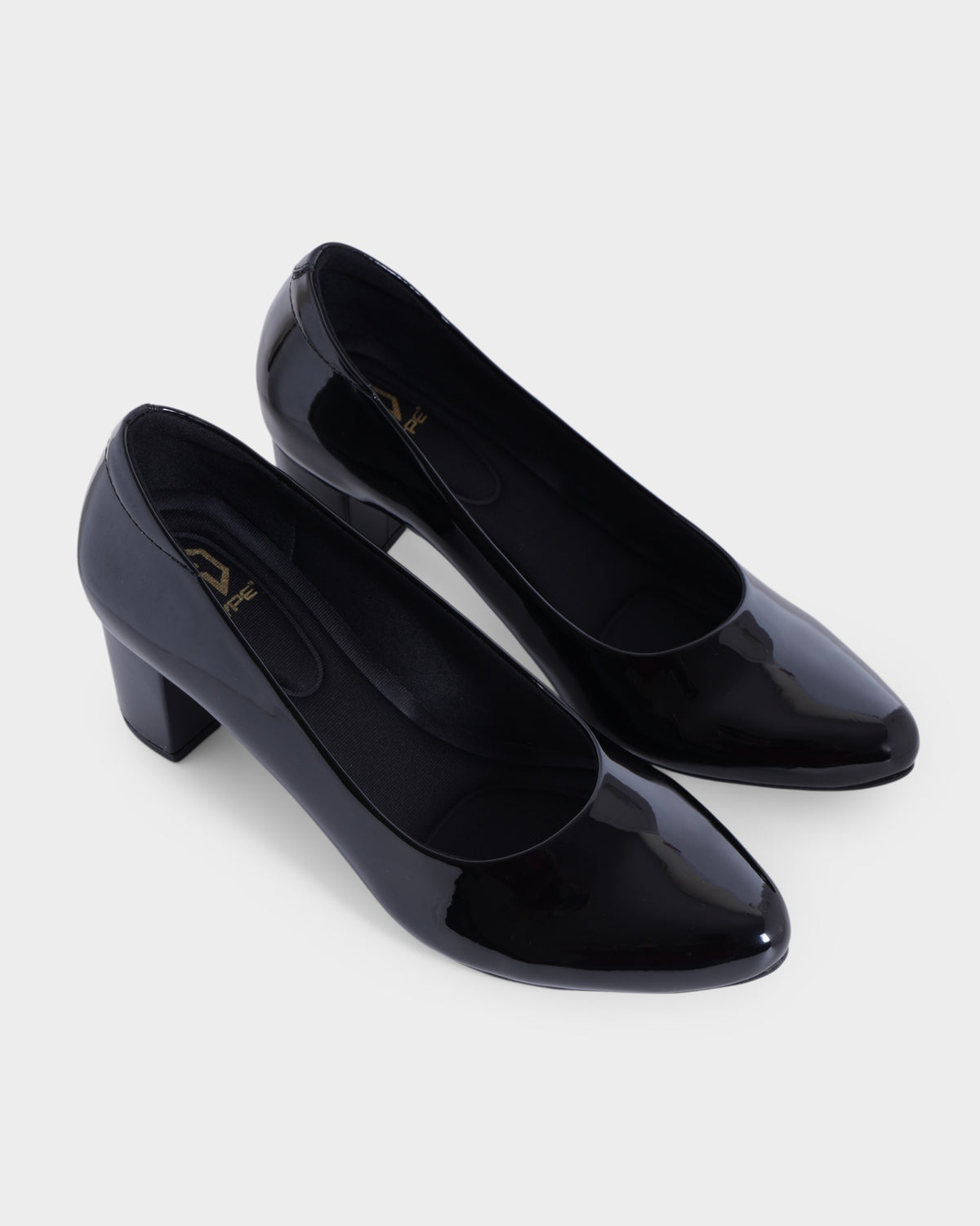 Bianca Round-toe Block Heel Pumps photo 4 - Black