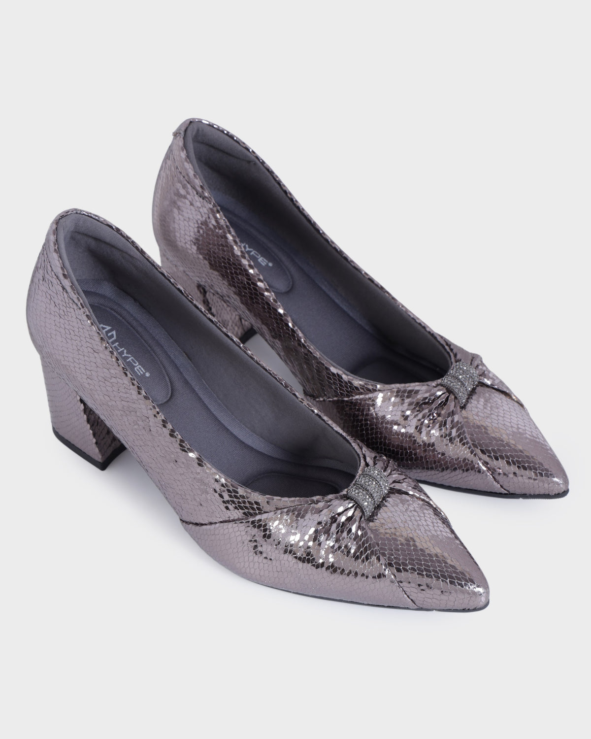 Simone Pointed-toe Party Wear High Heels photo 4 - Gun Metal