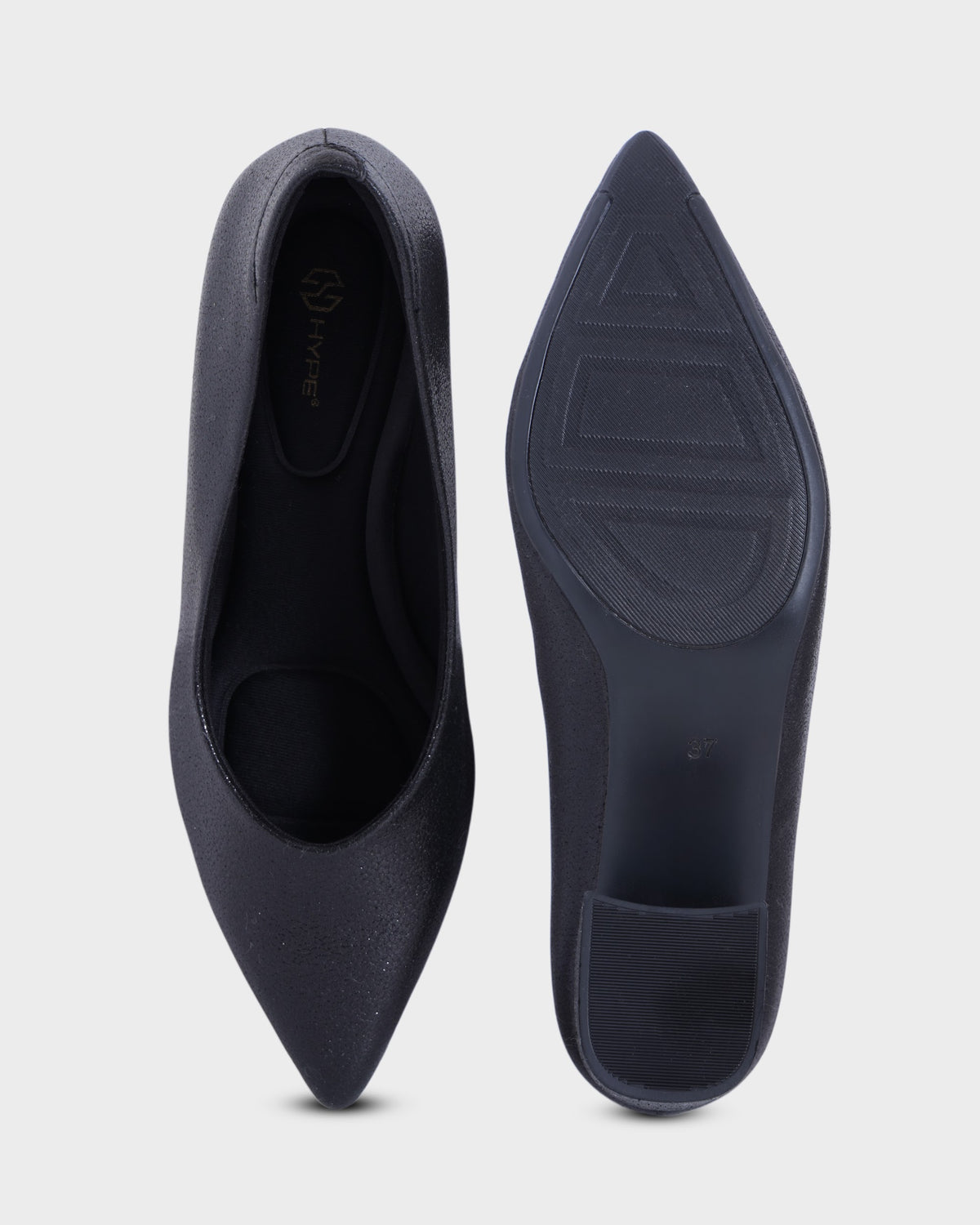 Greta Pointed-toe Party Wear Block Heels photo 2 - Black
