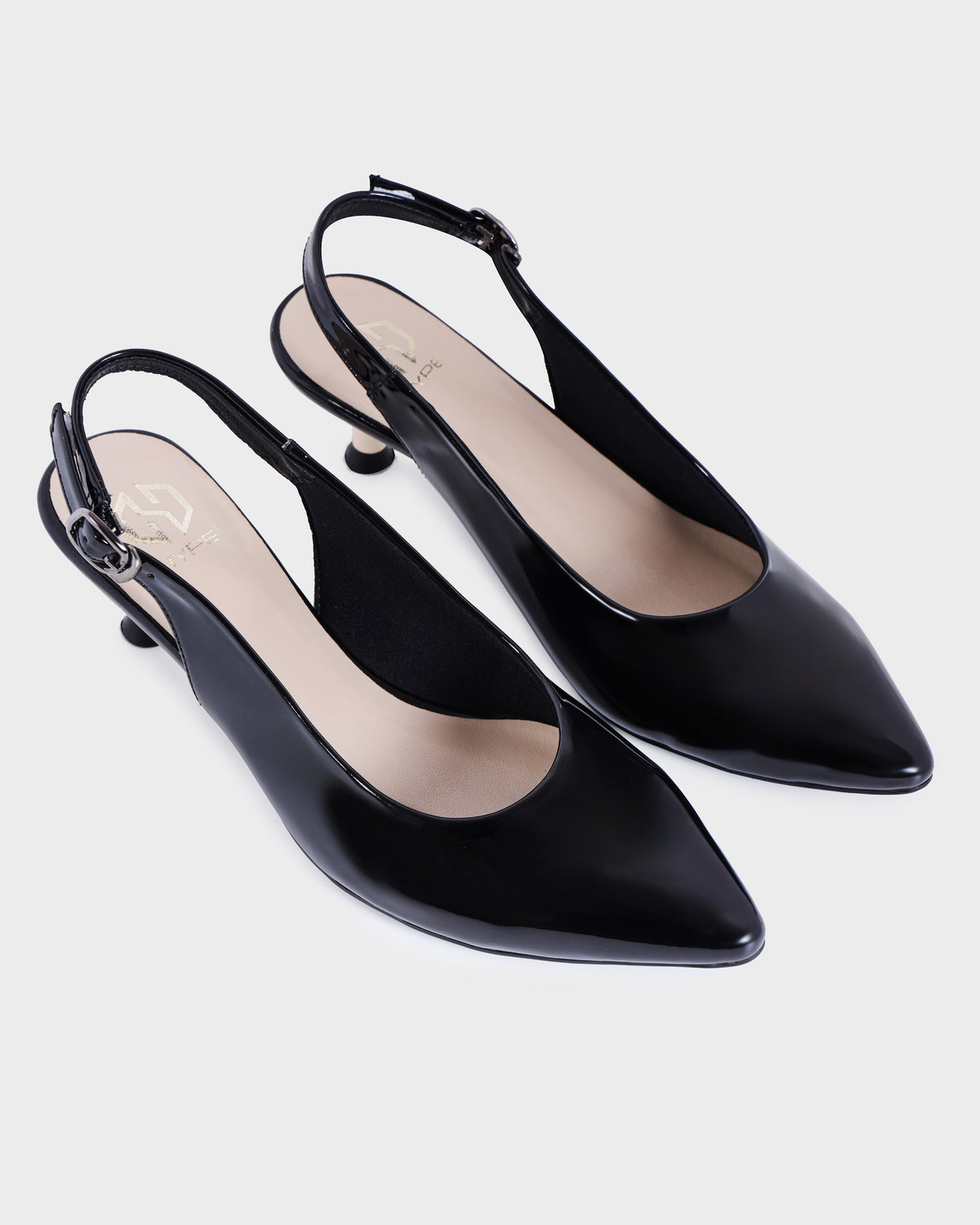 Colette Pointed-toe Kitten Heel Mules photo 4 - Black