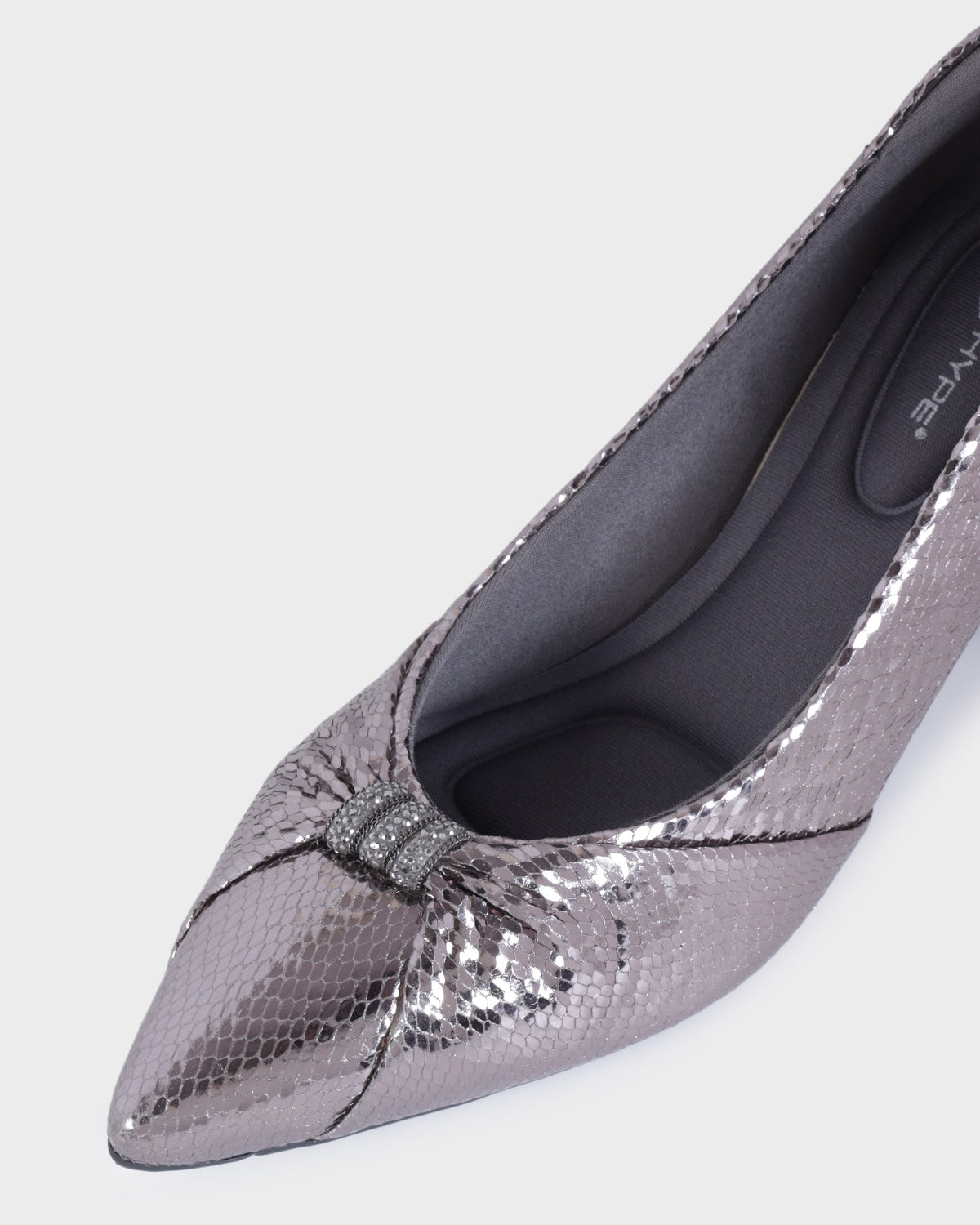 Simone Pointed-toe Party Wear High Heels photo 3 - Gun Metal