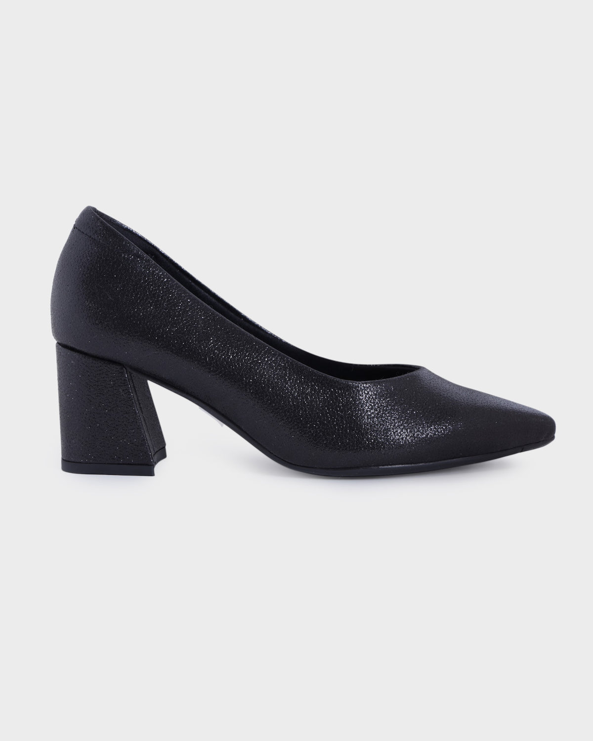 Greta Pointed-toe Party Wear Block Heels photo 5 - Black