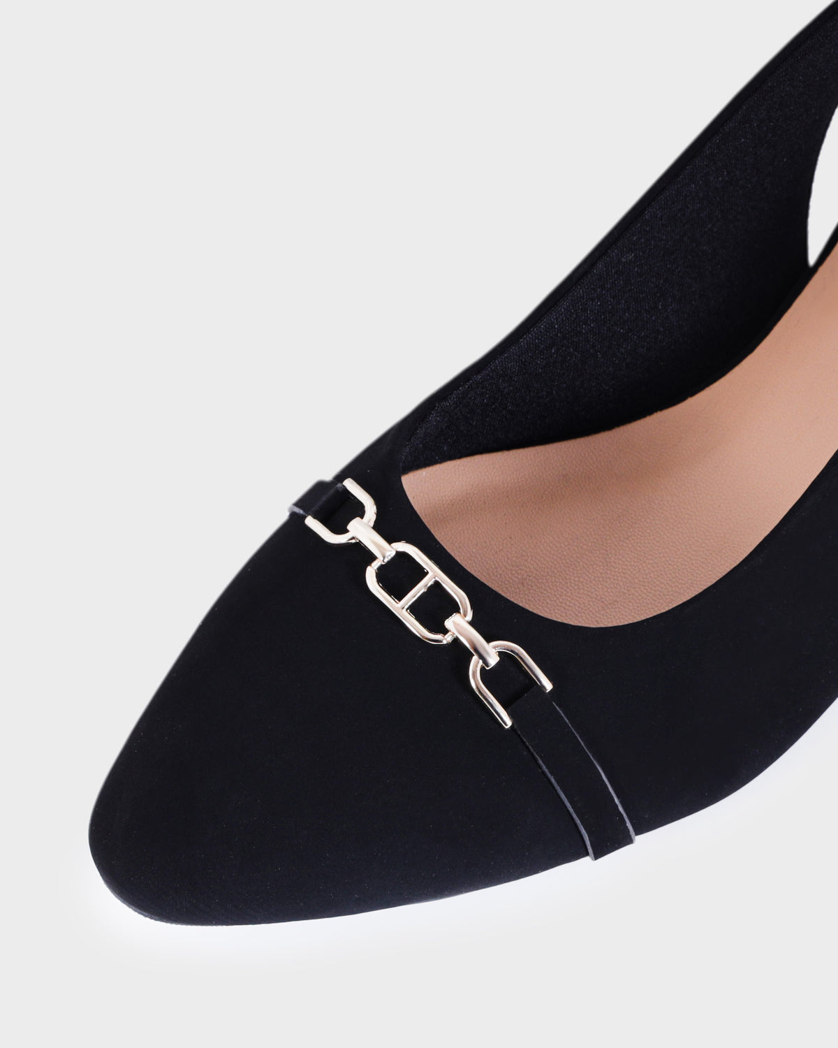 Camille Pointed-toe Low Heel Mules photo 3 - Black
