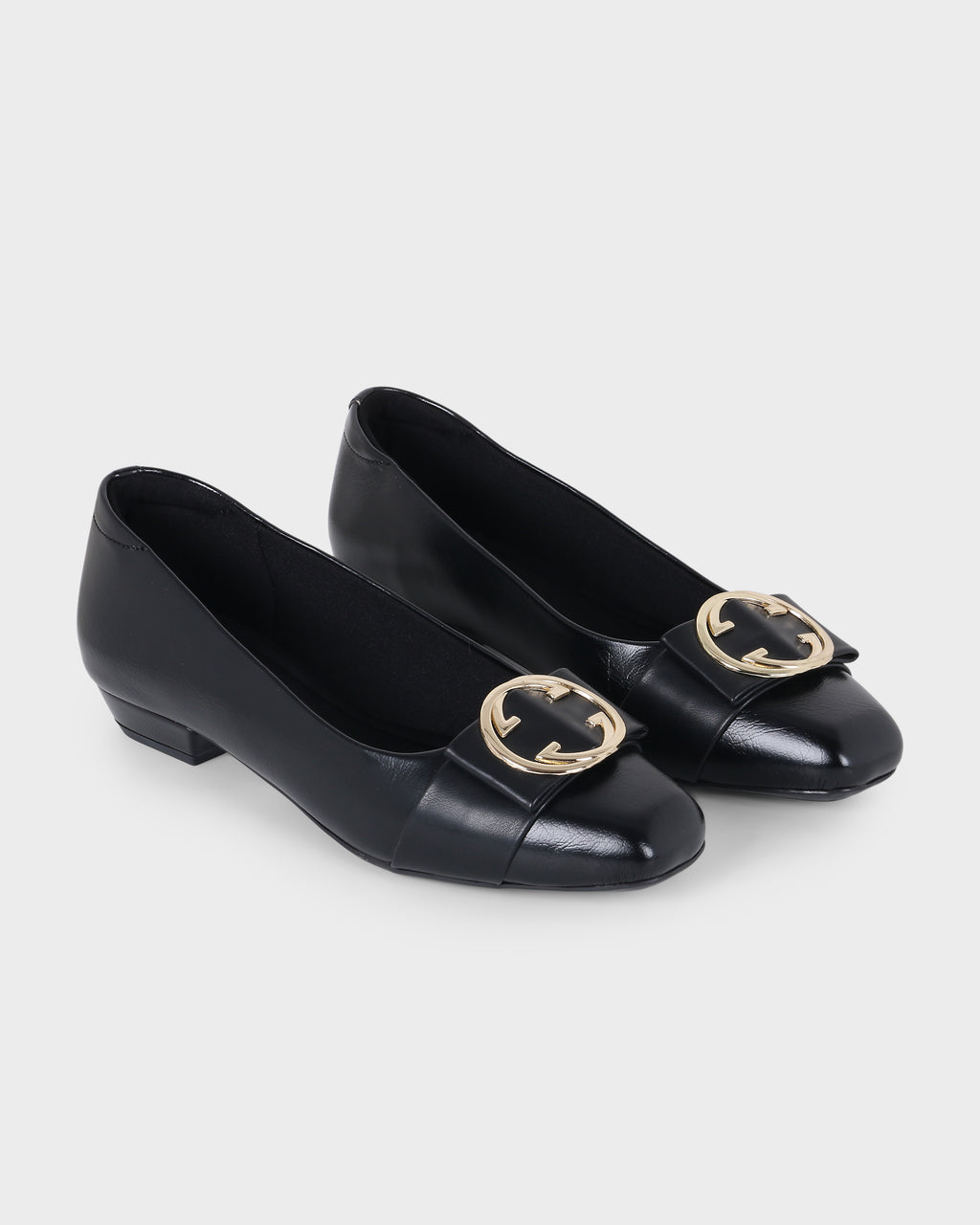 Scarlet Sovereign Square-toe Flat Bellies photo 2 - Black