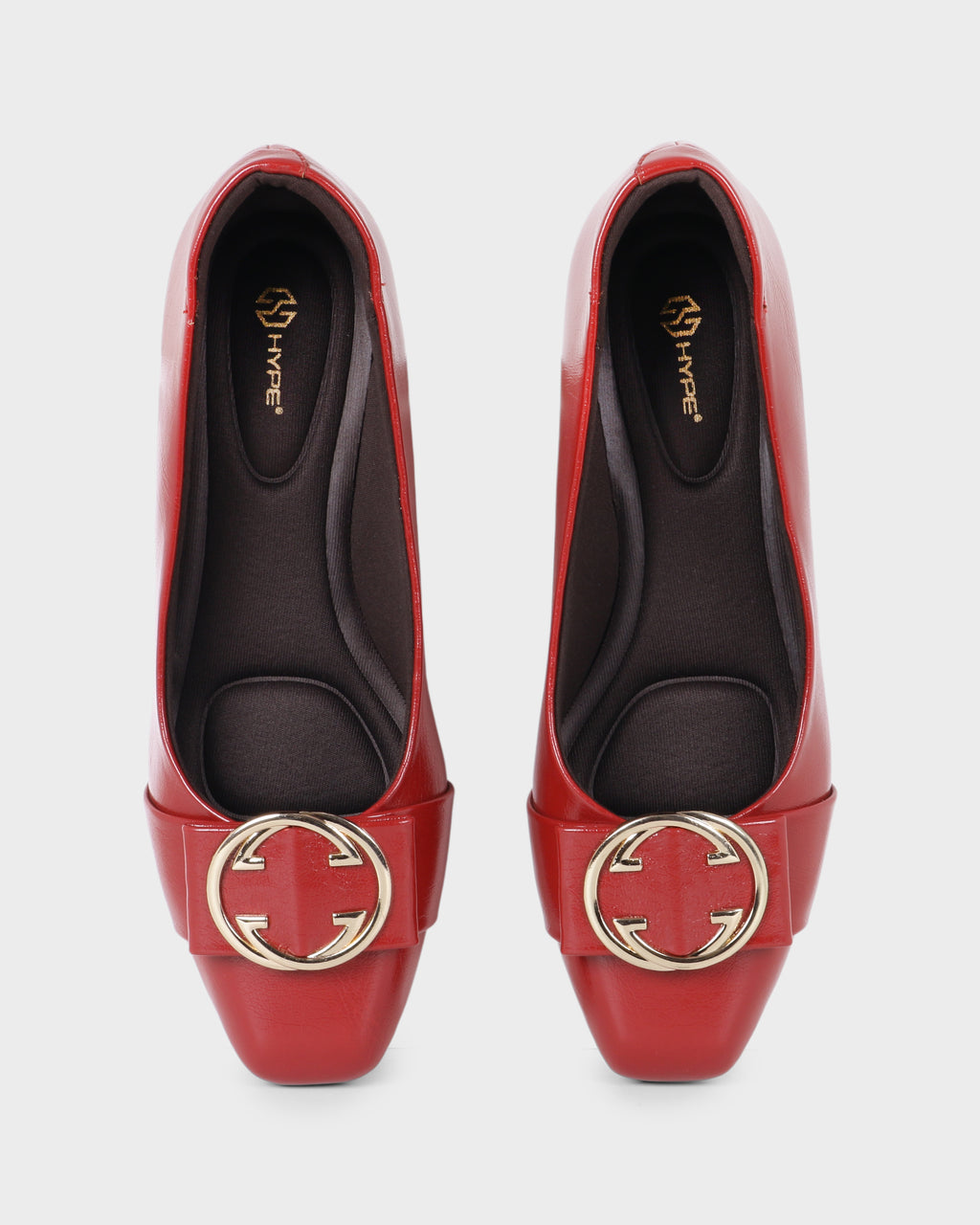 Scarlet Sovereign Square-toe Flat Bellies photo 1 - Maroon