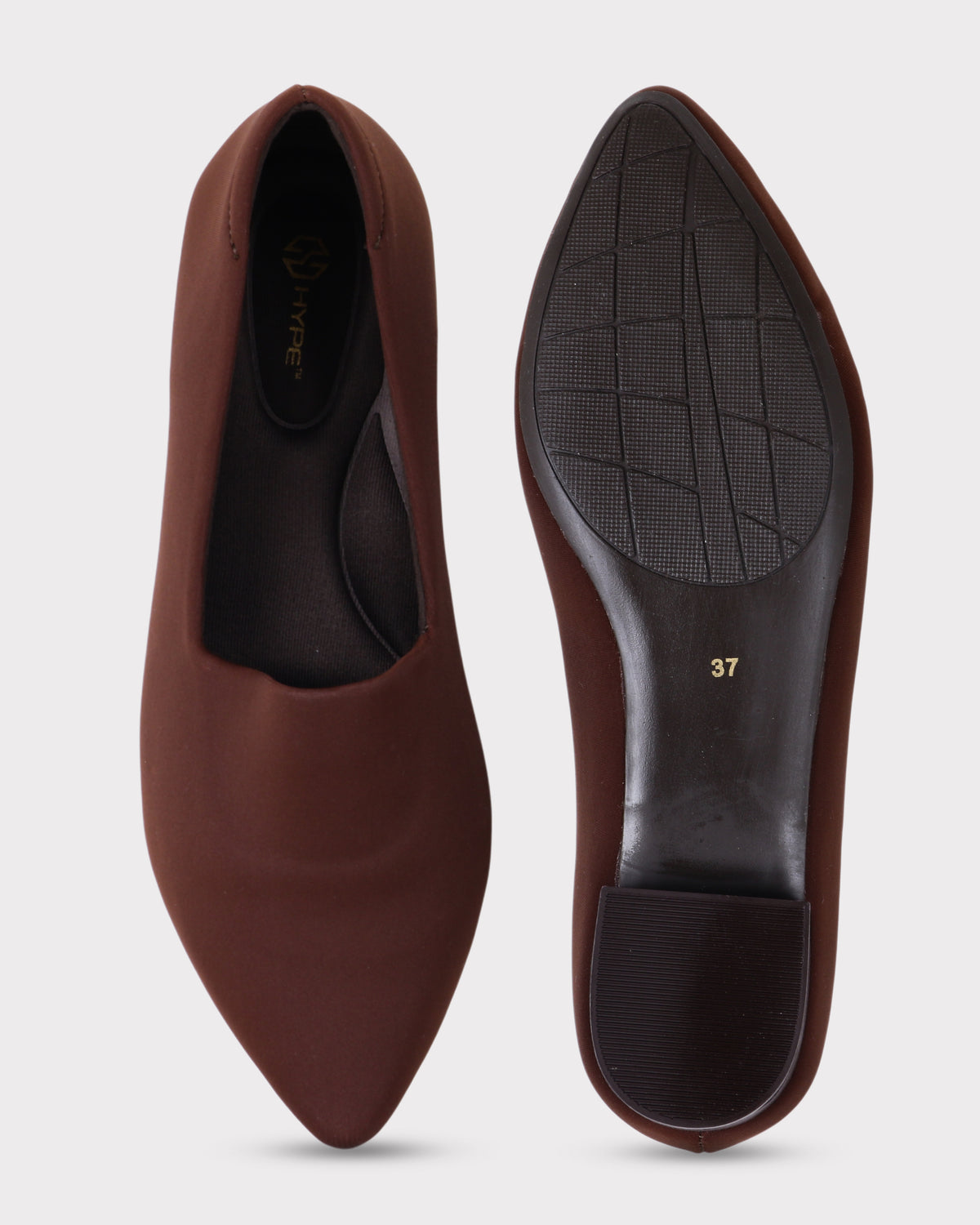 Odette Pointed-toe Low Block Heel Bellies photo 5 - Brown
