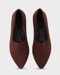 Odette Pointed-toe Low Block Heel Bellies photo 4 - Brown