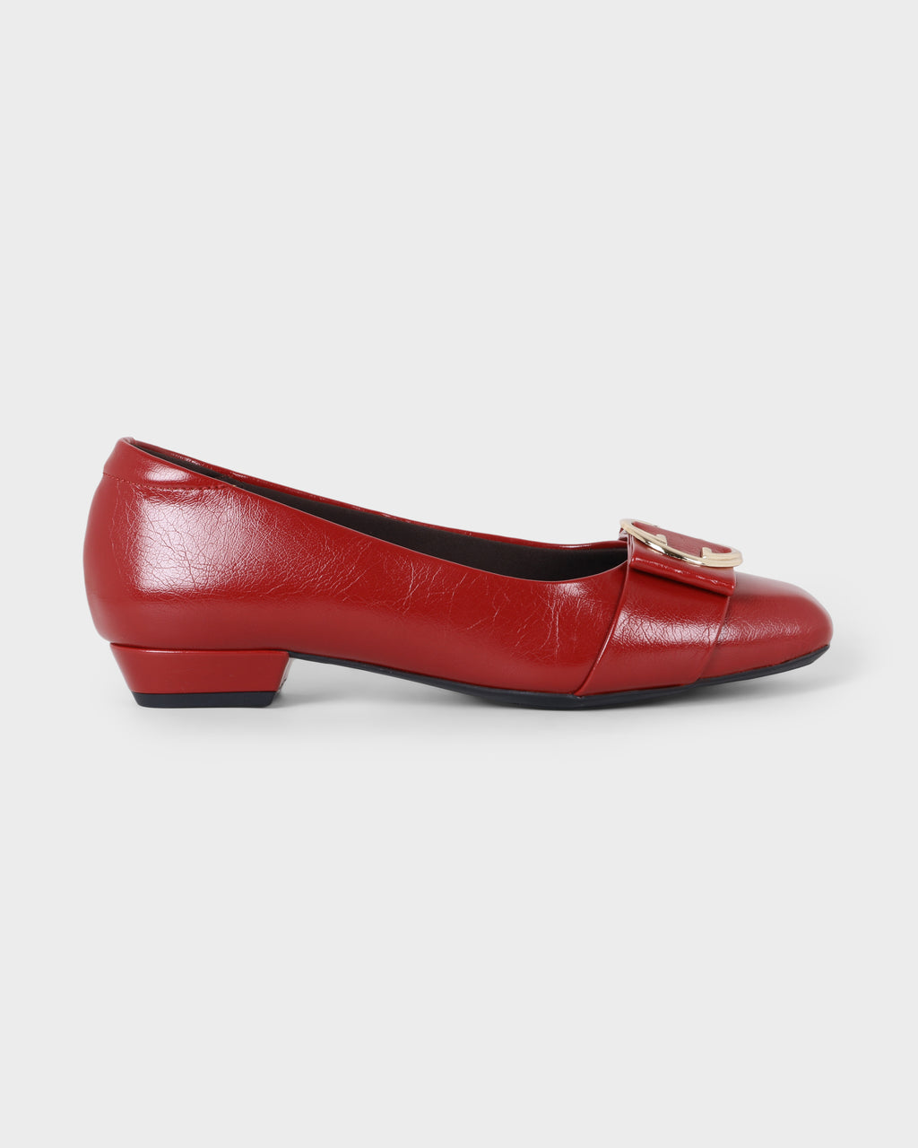 Scarlet Sovereign Square-toe Flat Bellies photo 5 - Maroon