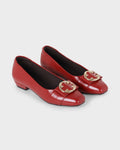 Scarlet Sovereign Square-toe Flat Bellies photo 4 - Maroon