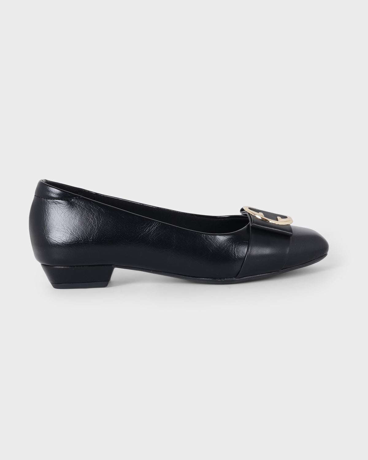 Scarlet Sovereign Square-toe Flat Bellies photo 1 - Black