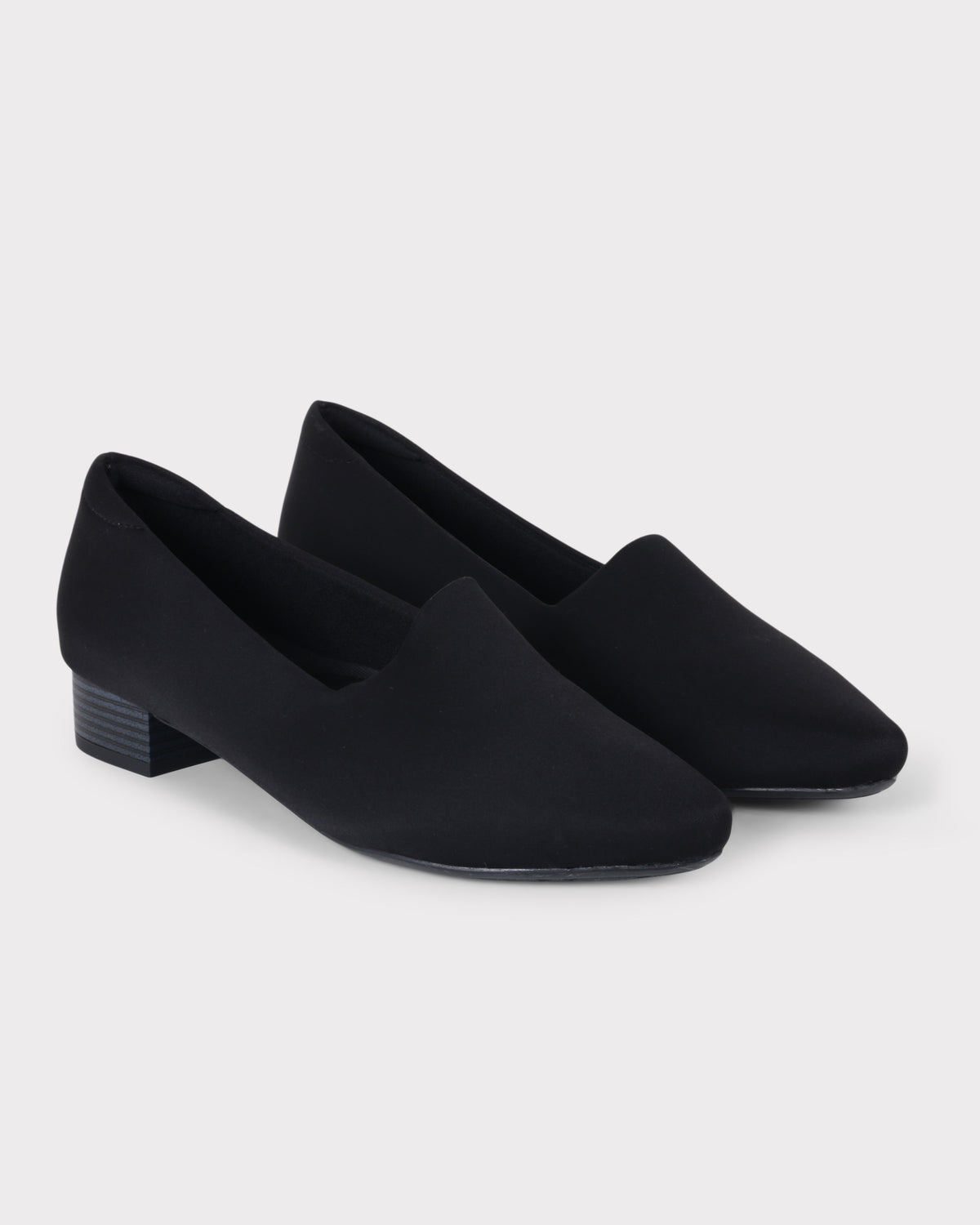 Odette Pointed-toe Low Block Heel Bellies photo 2 - Black