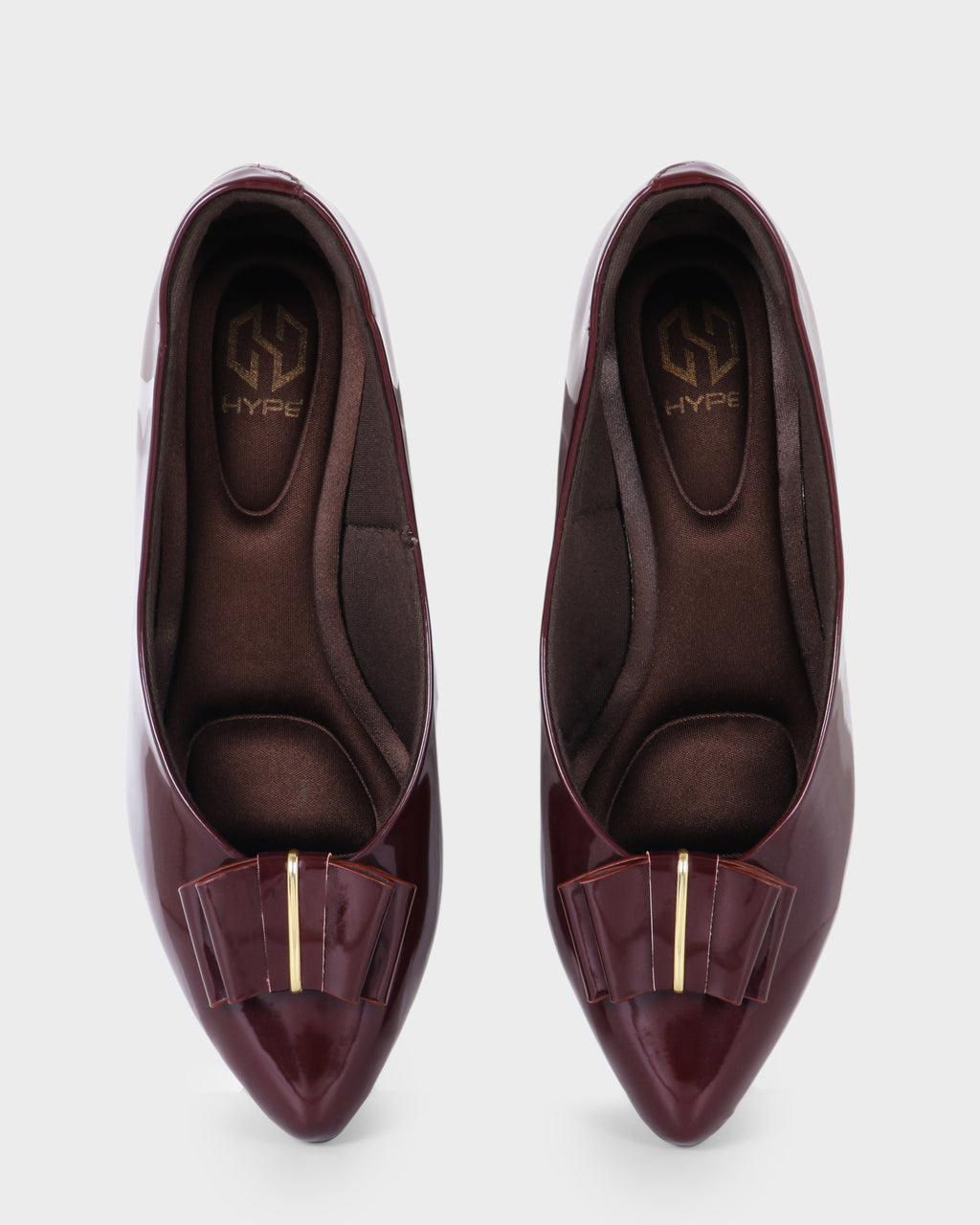 Rosette Bow Low Block Heel Pumps photo 4 - Maroon